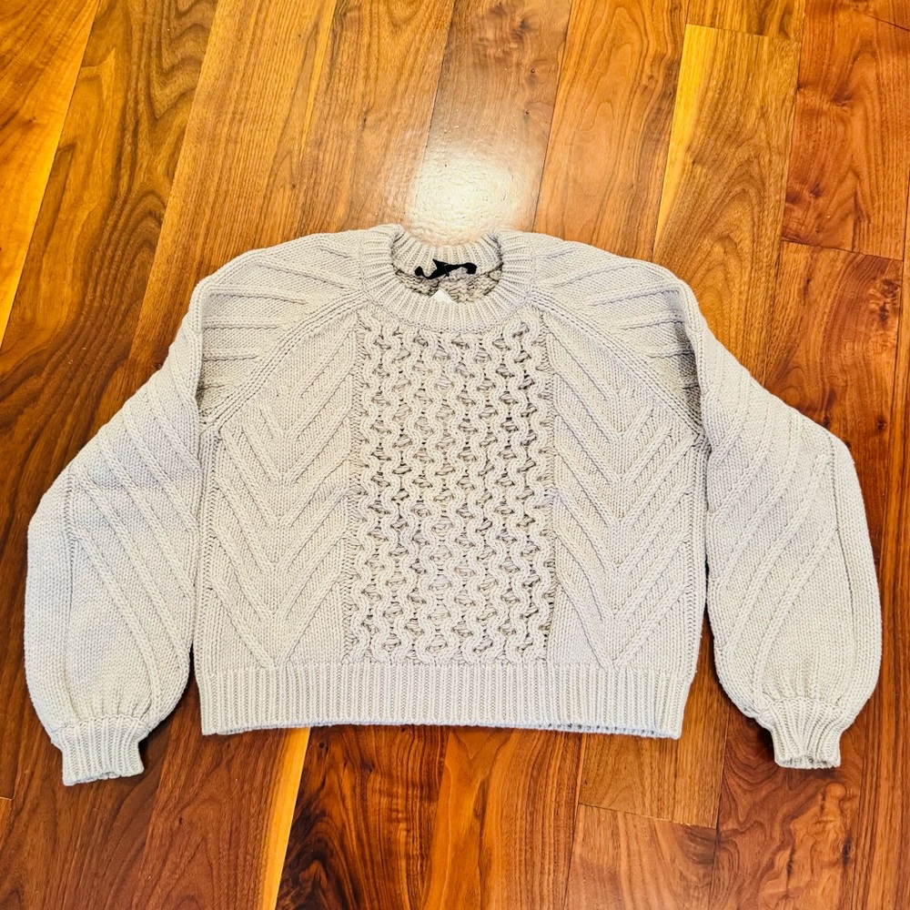 J Brand Cable Crew Neck Sweater